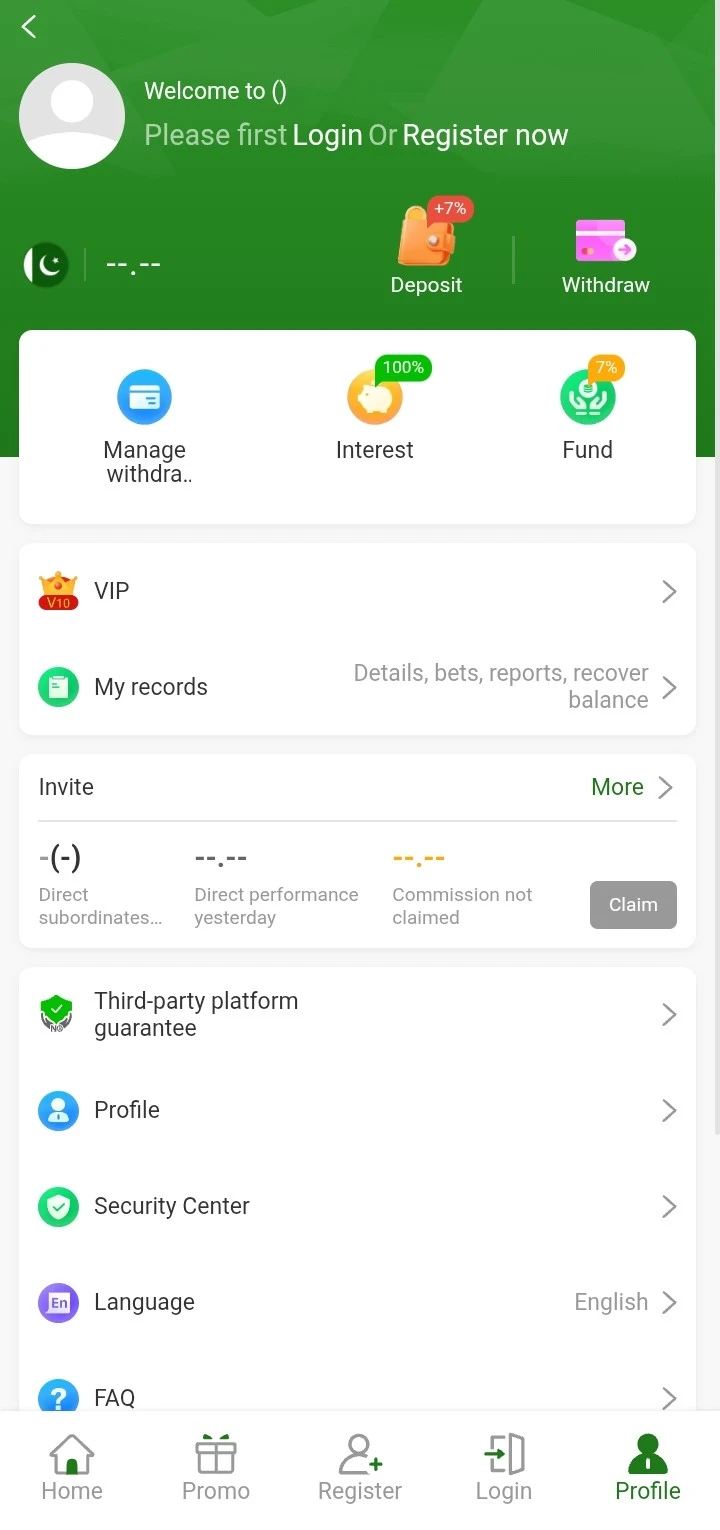 Explore Profile Section - 1EE Game Account and Profile Screen